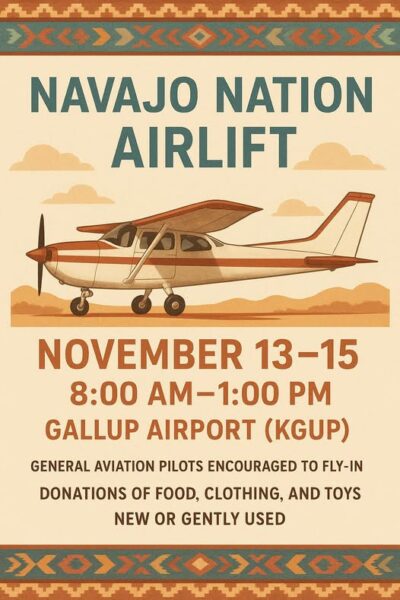 The Annual Navajo Christmas Airlift (KGUP) - AV8MAPS.COM